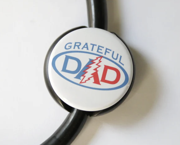 Grateful Dad Stethoscope ID Tag - Etsy
